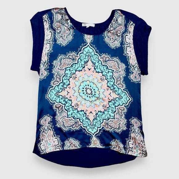 DR2 Mixed Media Medallion Top Sz S - Picture 1 of 11